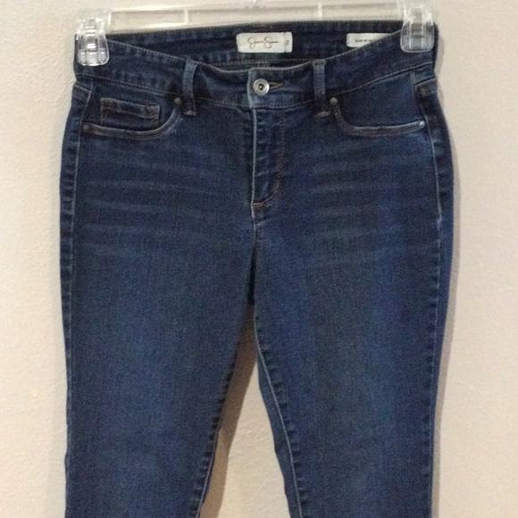 Jessica Simpson 'Kiss Me Super Skinny' Dark Denim Jeans Size 28 - Picture 2 of 16